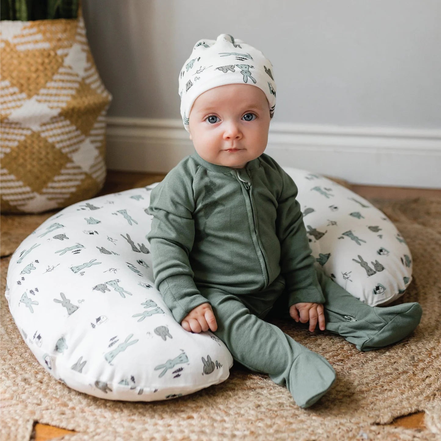 Preemie Footed Sleeper - Hunter Green