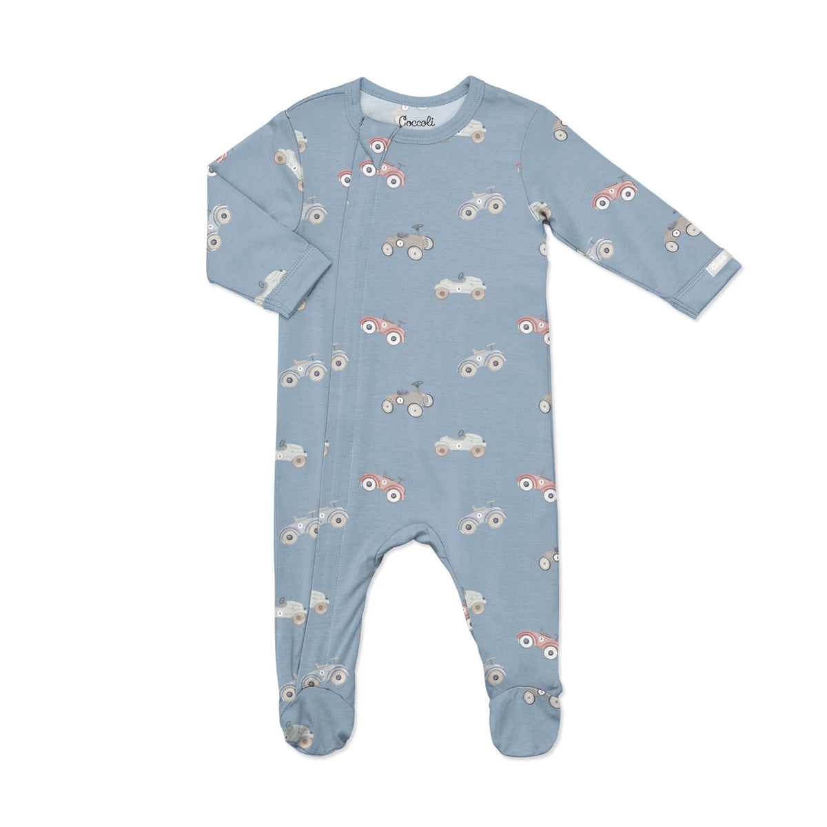 Vintage Car Footie Romper