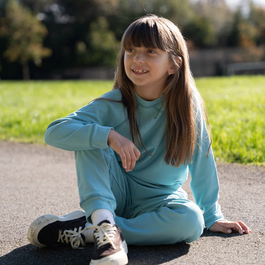 Teal Bamboo Fleece Sweatshirt
