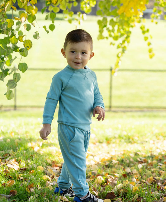 Teal Bamboo Fleece Sweatpants