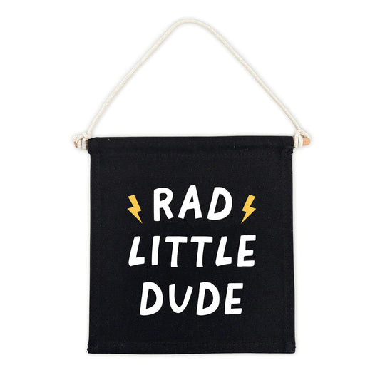 Rad Little Dude Canvas Banner