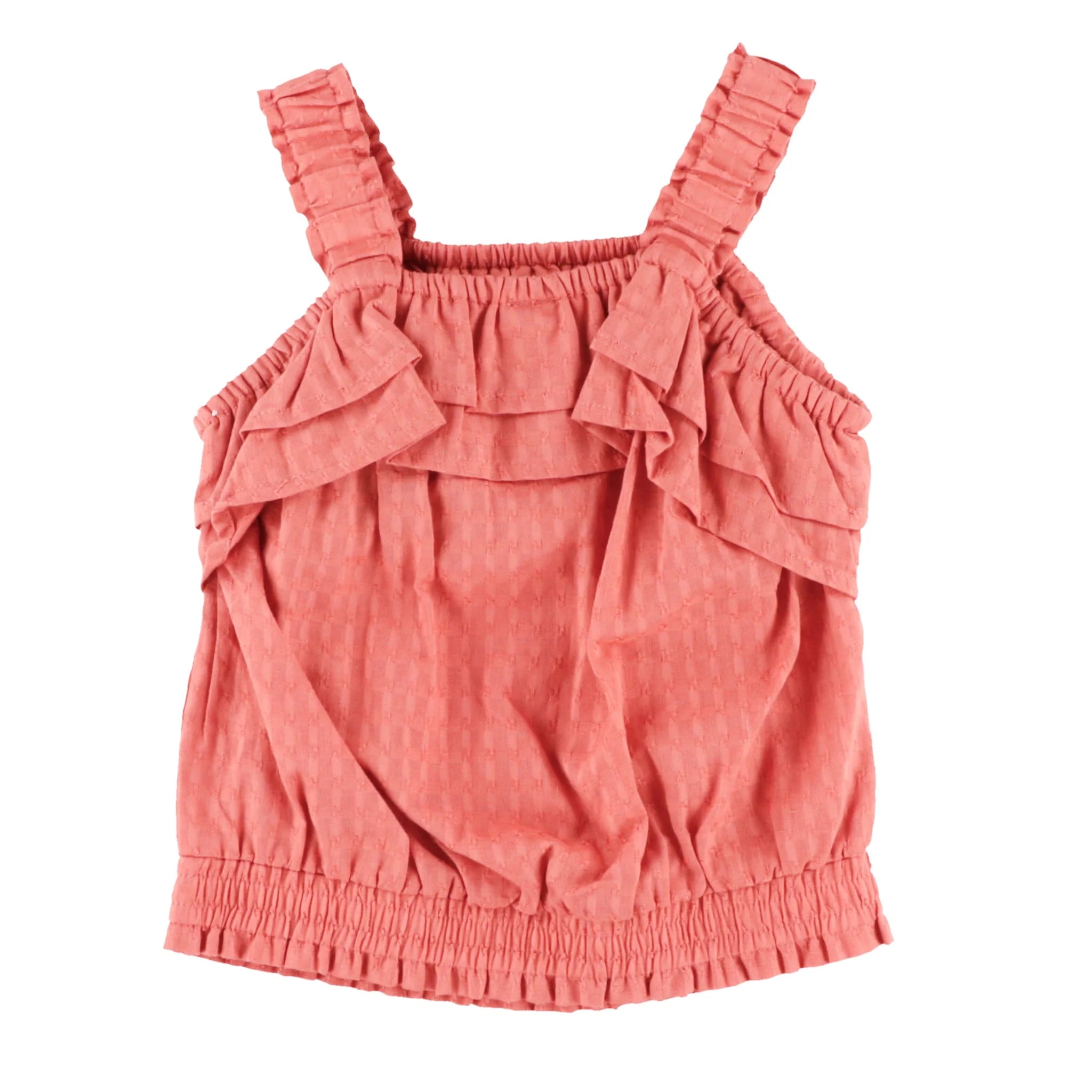 Maraschino Ruffle Tank Top
