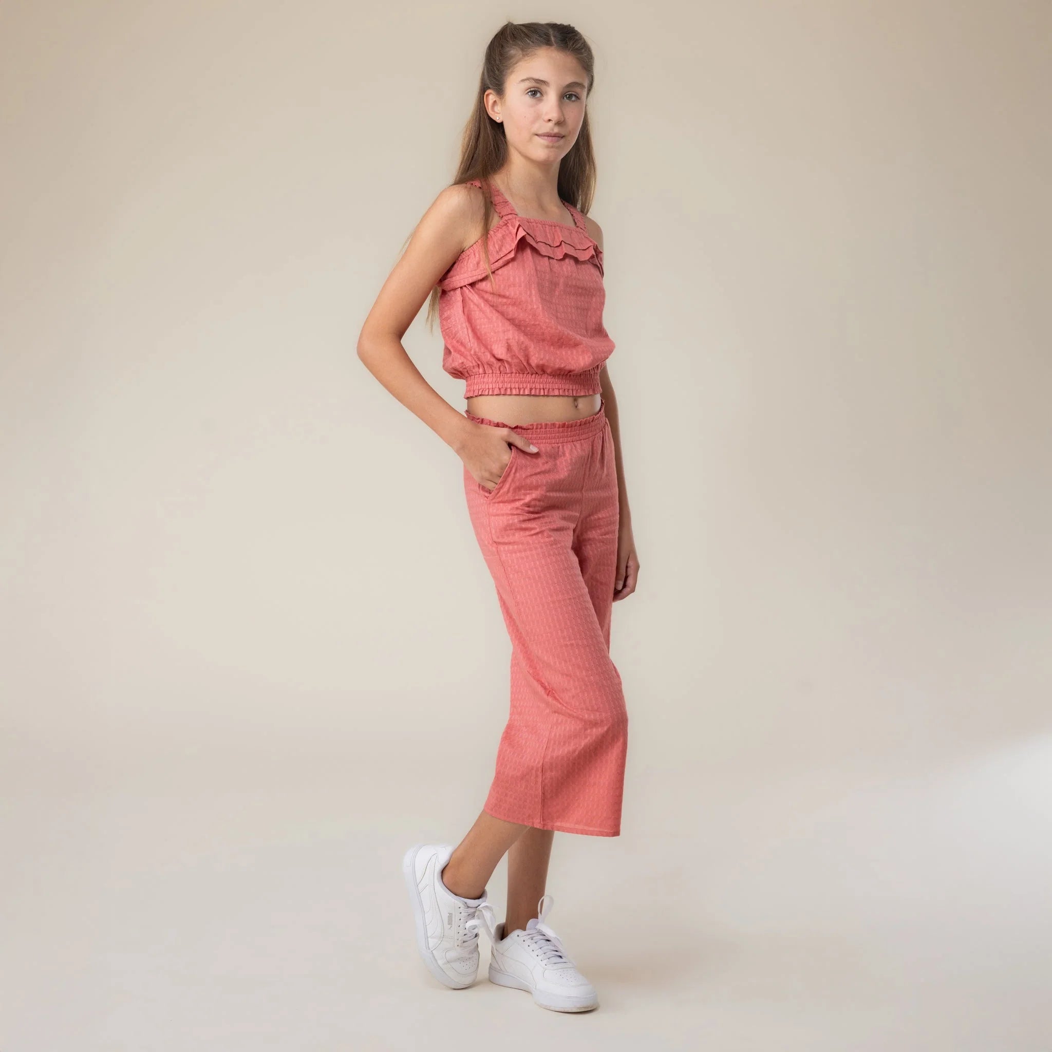 Maraschino High-Waisted Culottes