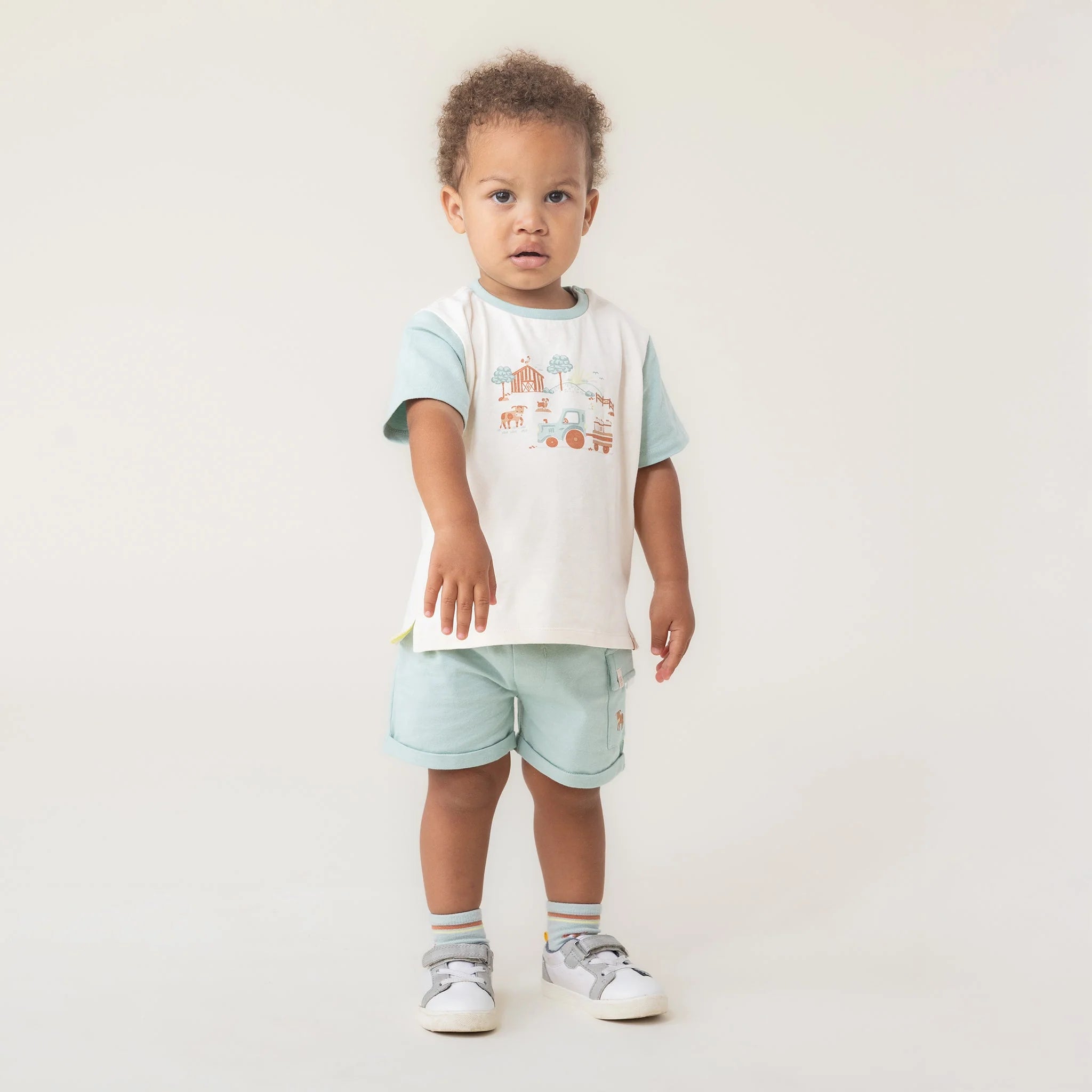 Little Farmer Matching Short Set