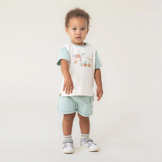 Little Farmer Matching Short Set
