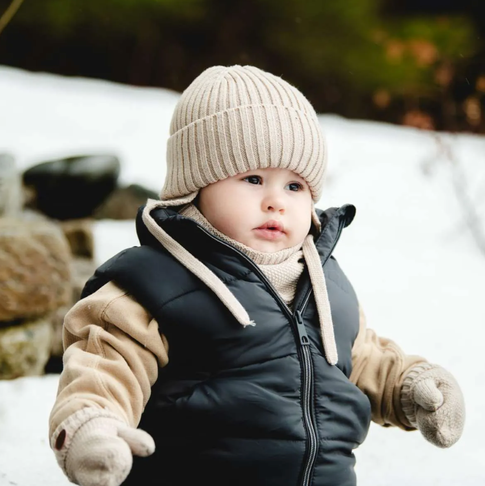 Knit Toque with Ear Flaps