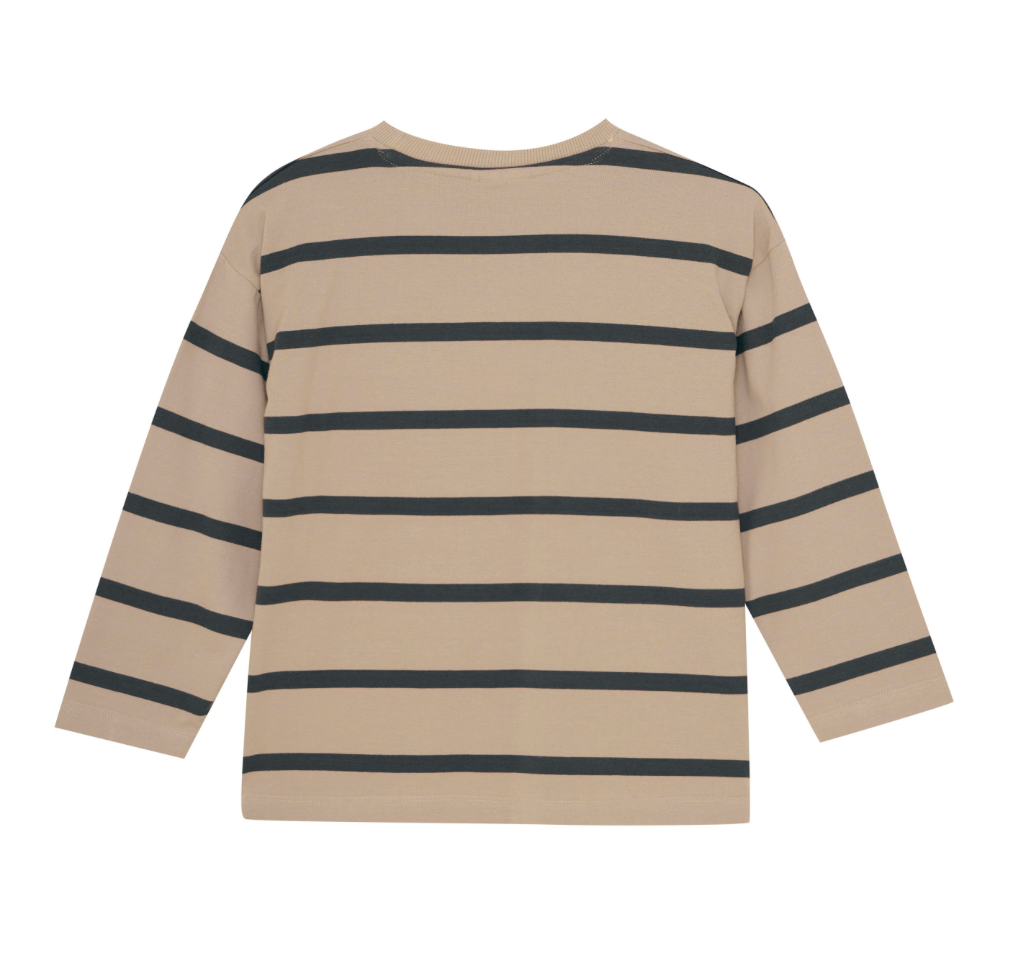 Striped Army Green Shirt