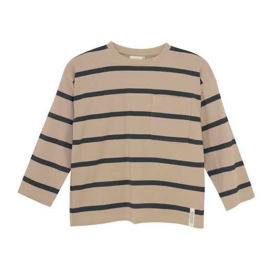 Striped Army Green Shirt