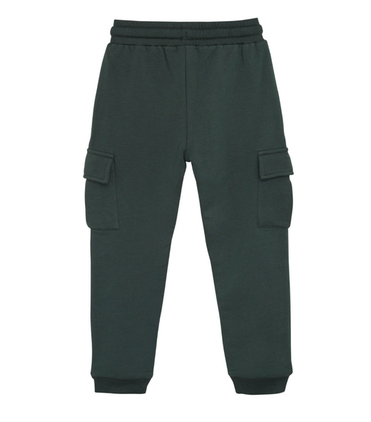 Dark Green Cargo Joggers