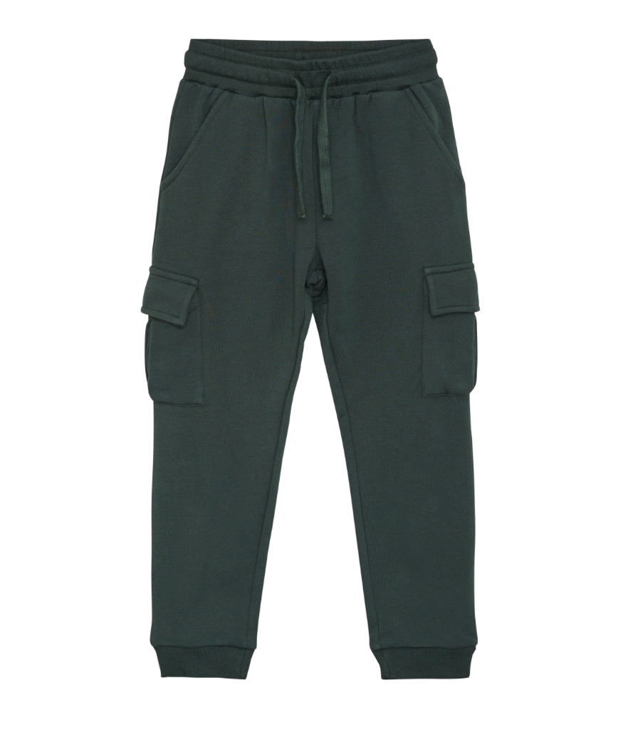 Dark Green Cargo Joggers