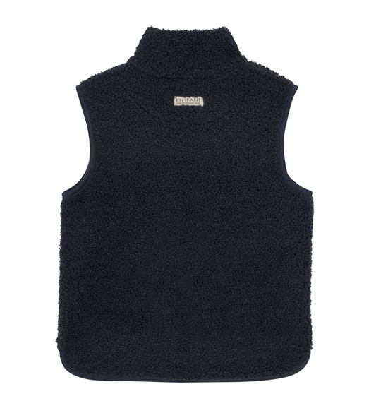 Navy Teddy Pocket Vest