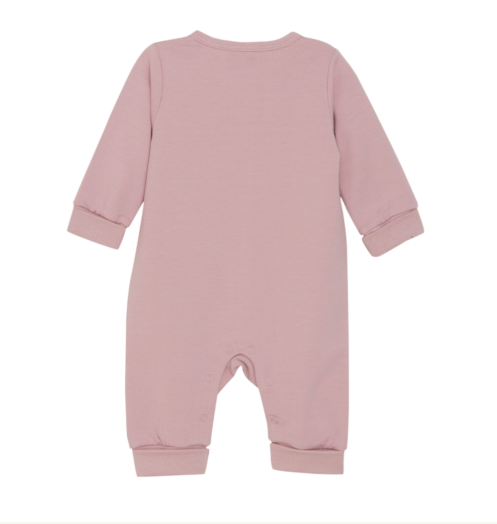 Sweatshirt Romper - Pale Mauve 12M-24M