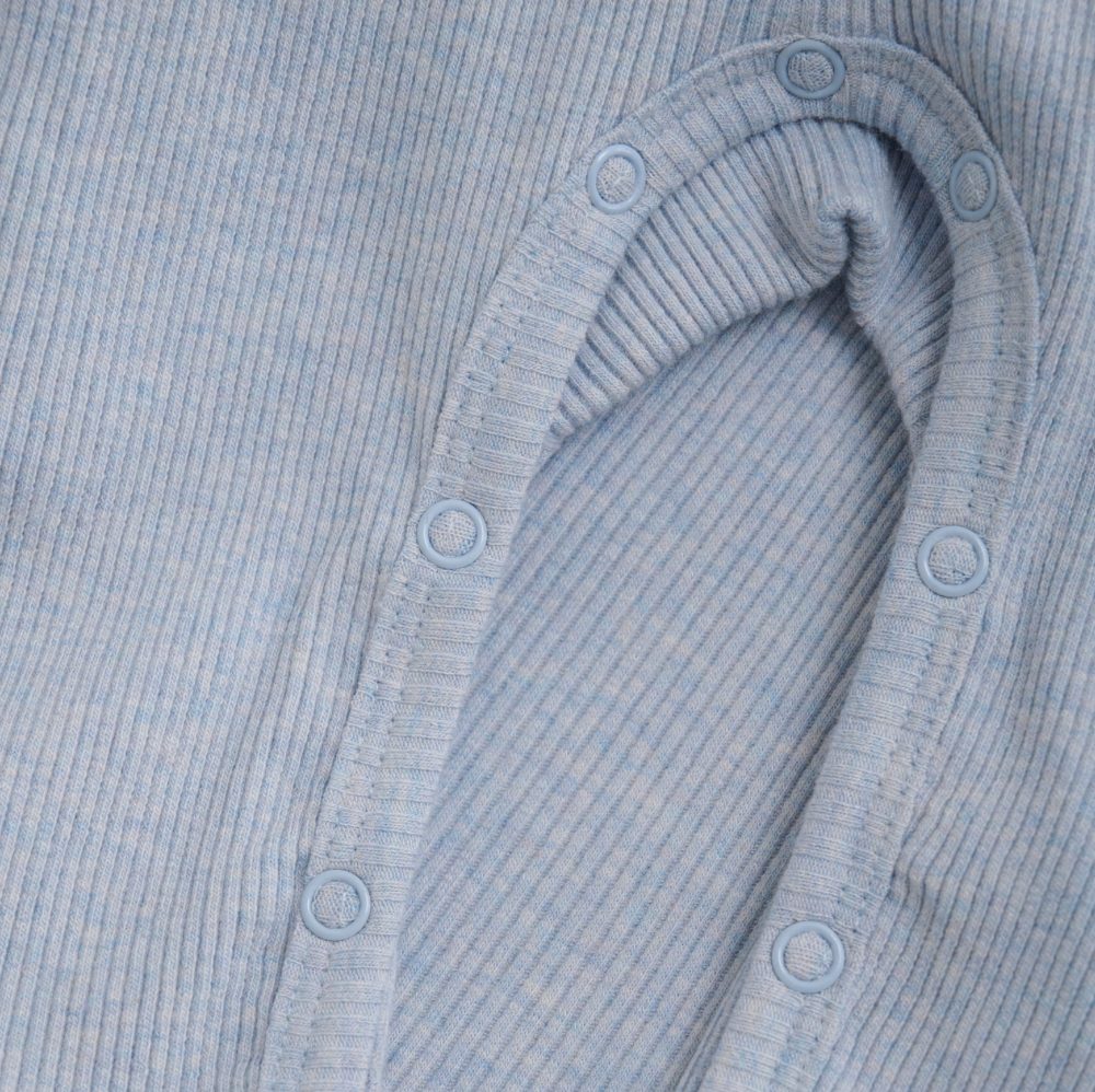 Zen Blue Ribbed Romper - 12+18M
