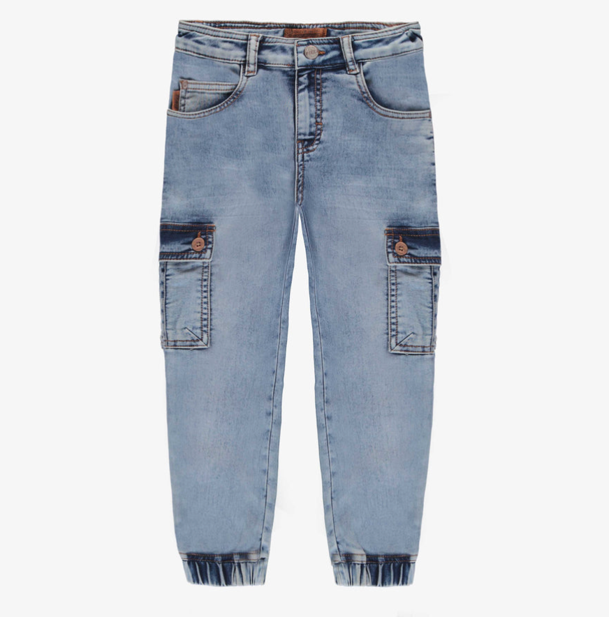 Pale Blue Cargo Jogger - Child