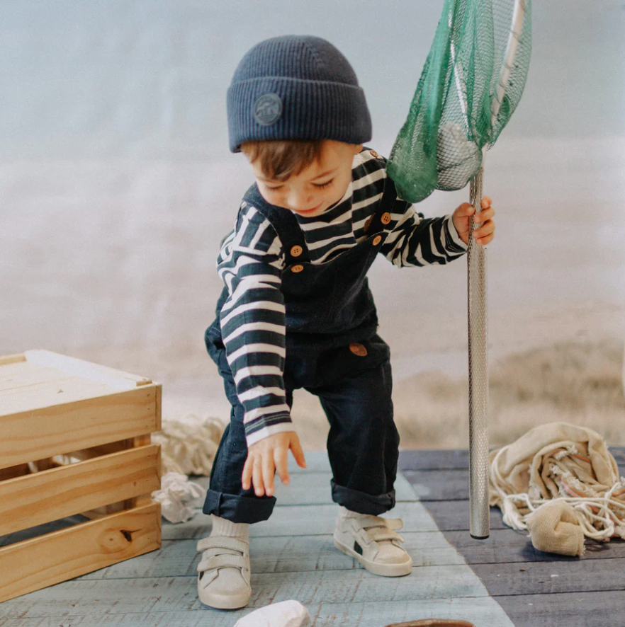 Navy Corduroy Overalls