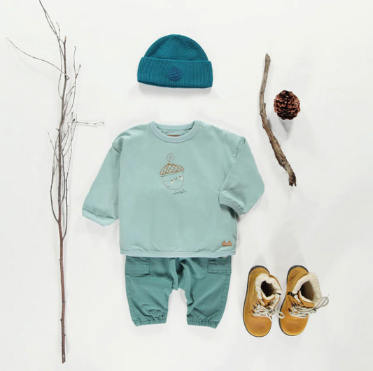 Teal Acorn Adorable Crewneck