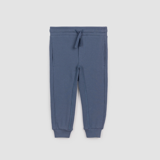 Slate Blue Waffle Jogger