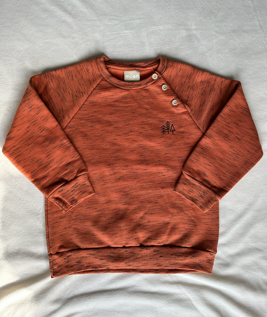 Burnt Orange Long-Sleeve