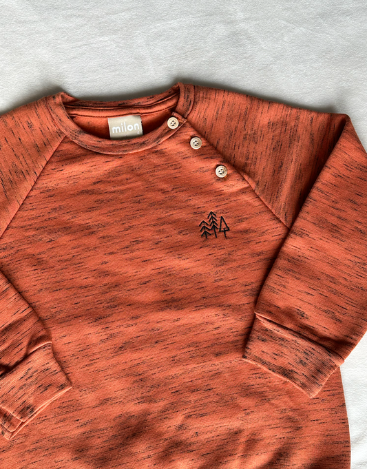 Burnt Orange Long-Sleeve