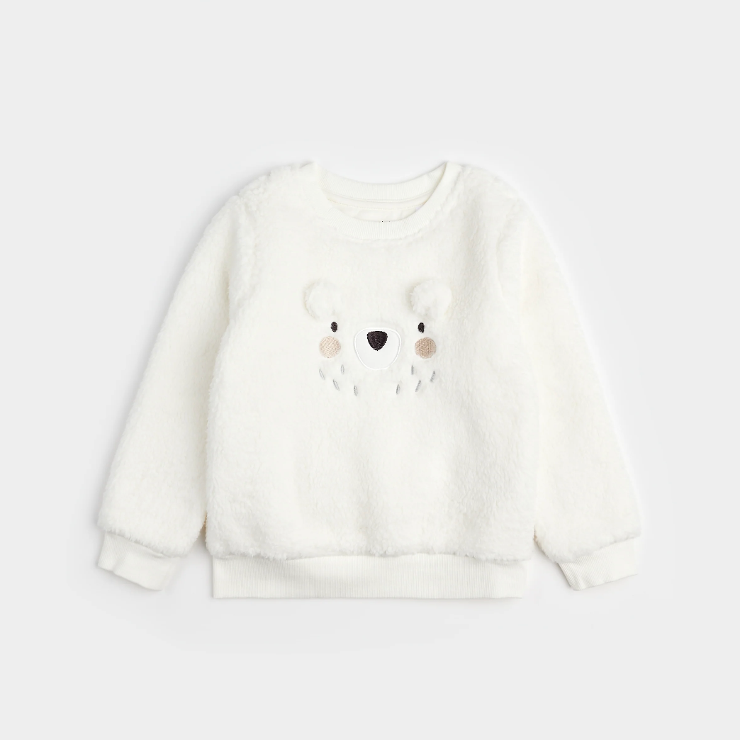 Polar Bear Sherpa Crewneck