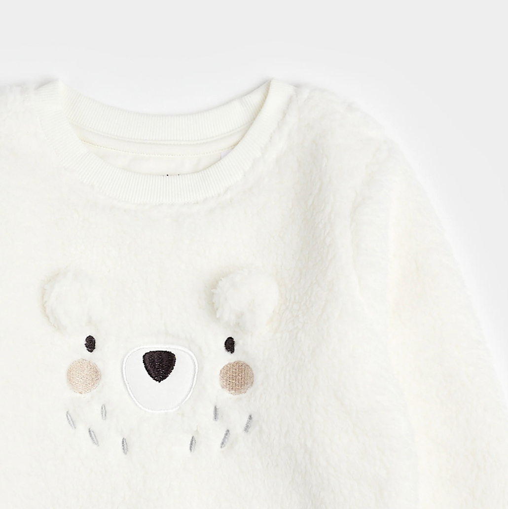 Polar Bear Sherpa Crewneck