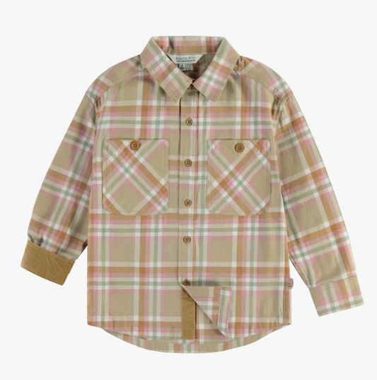 Neutral Plaid Flannel