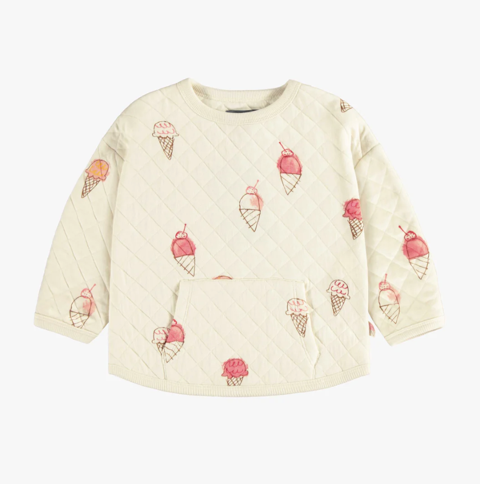 Quilted Ice Cream Cone Crewneck