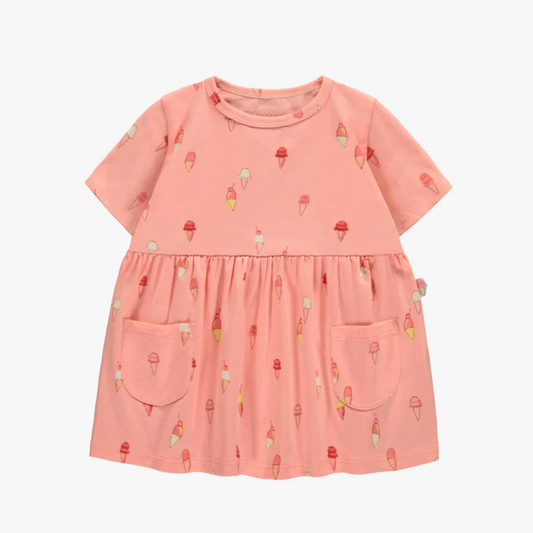 Peach Ice Cream Summer Dress