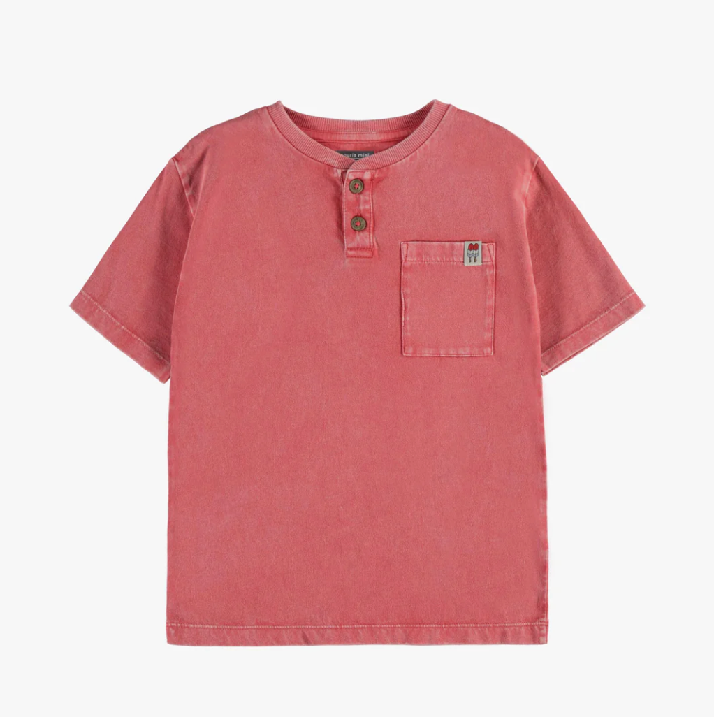 Red Stone Wash Summer Tee