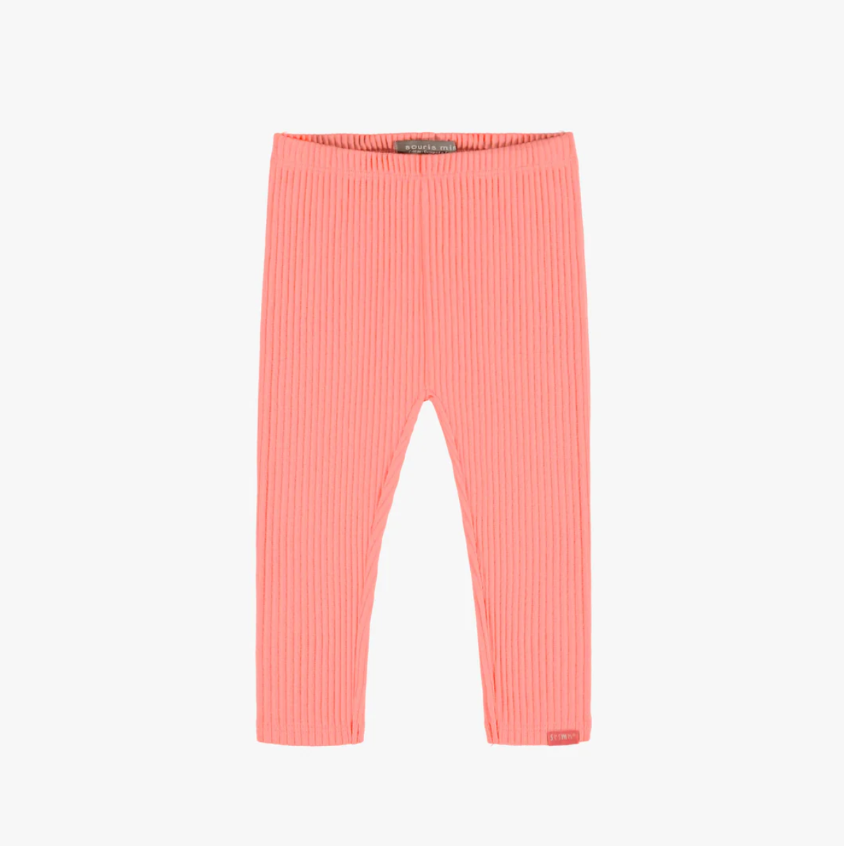 Coral Ribbed 3/4 Legging
