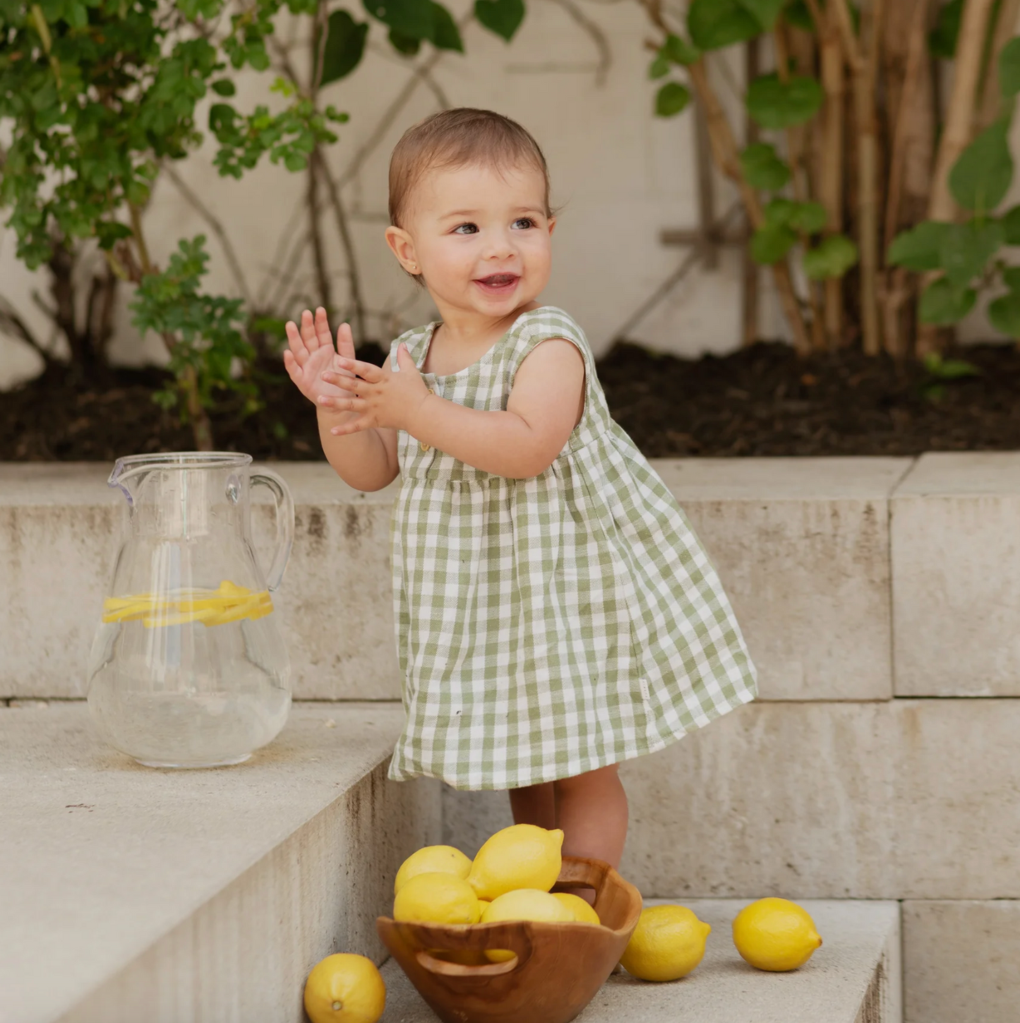 Reversible Gingham Dress Set