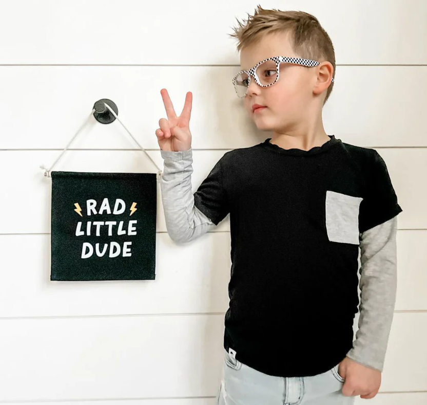 Rad Little Dude Canvas Banner
