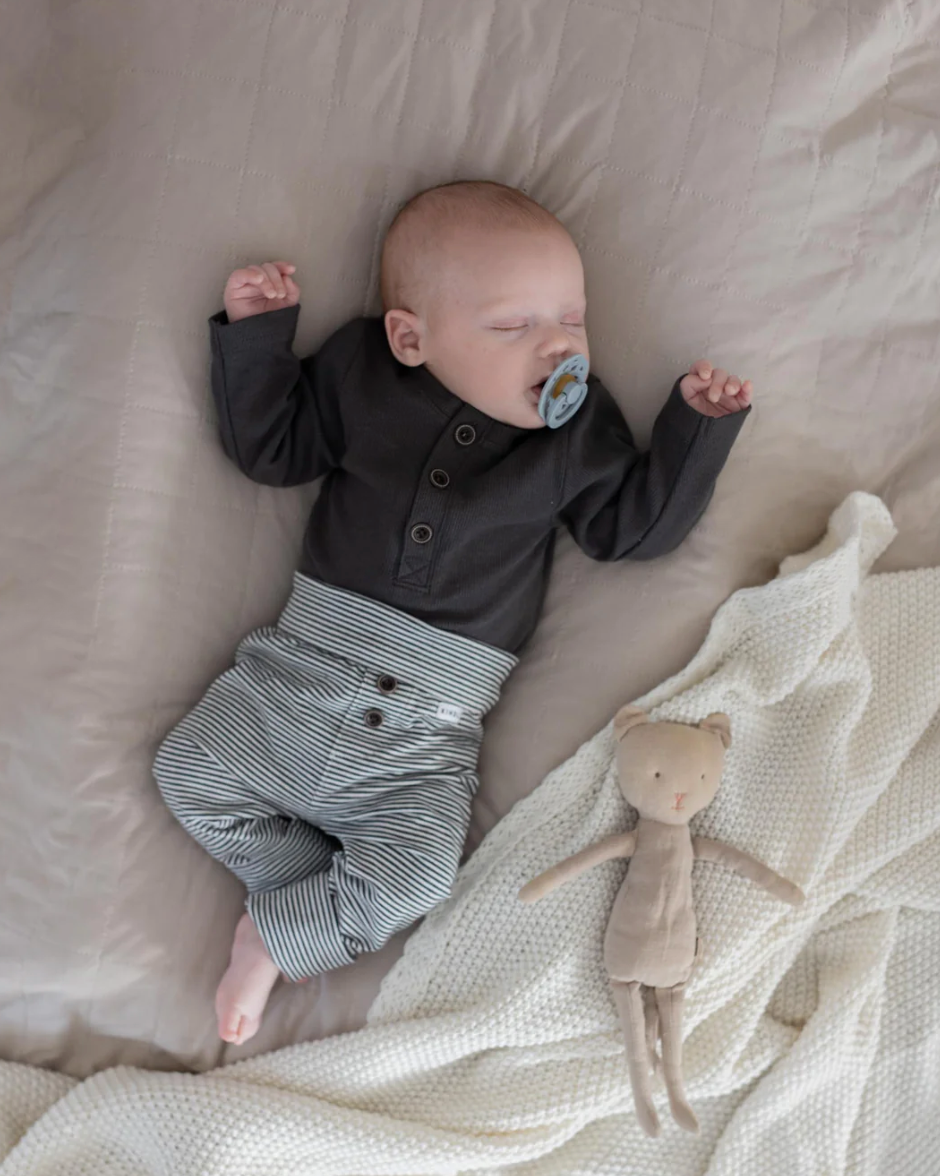 Stone Ribbed Onesie