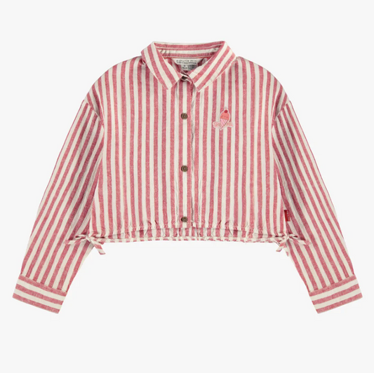 Ice Cream Striped Button-Up