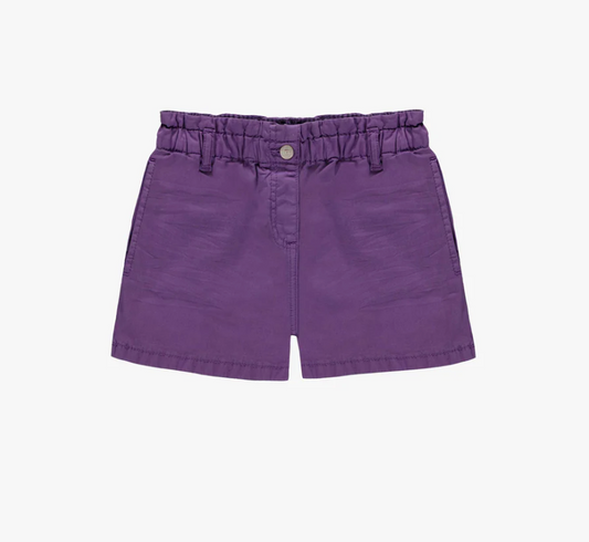 Purple Denim Shorts