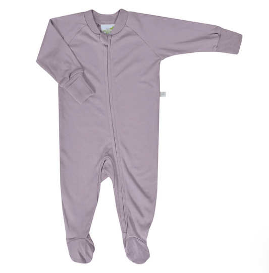 Preemie Footed Sleeper - Plum