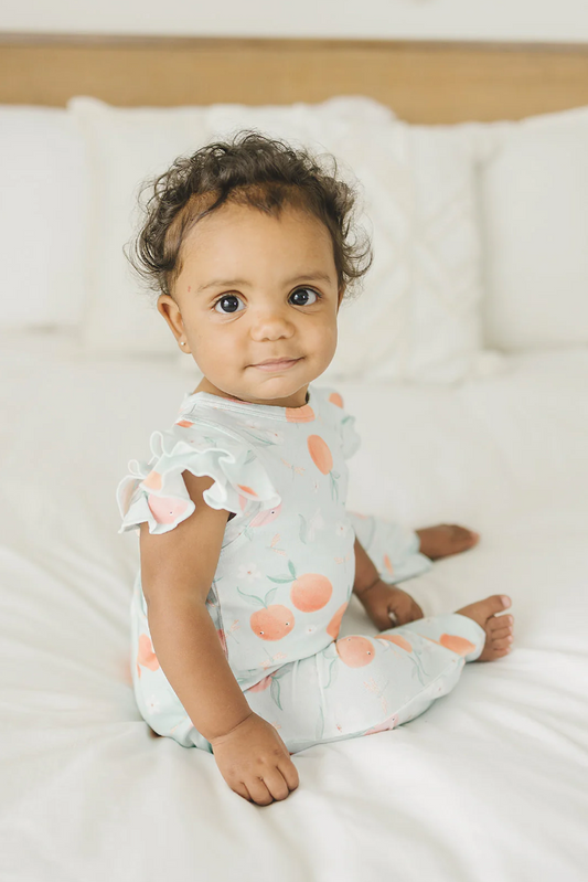 Peaches Ruffle Romper