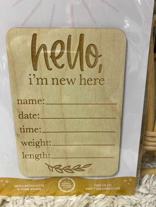 Birth Announcement - Hello, I'm New Here