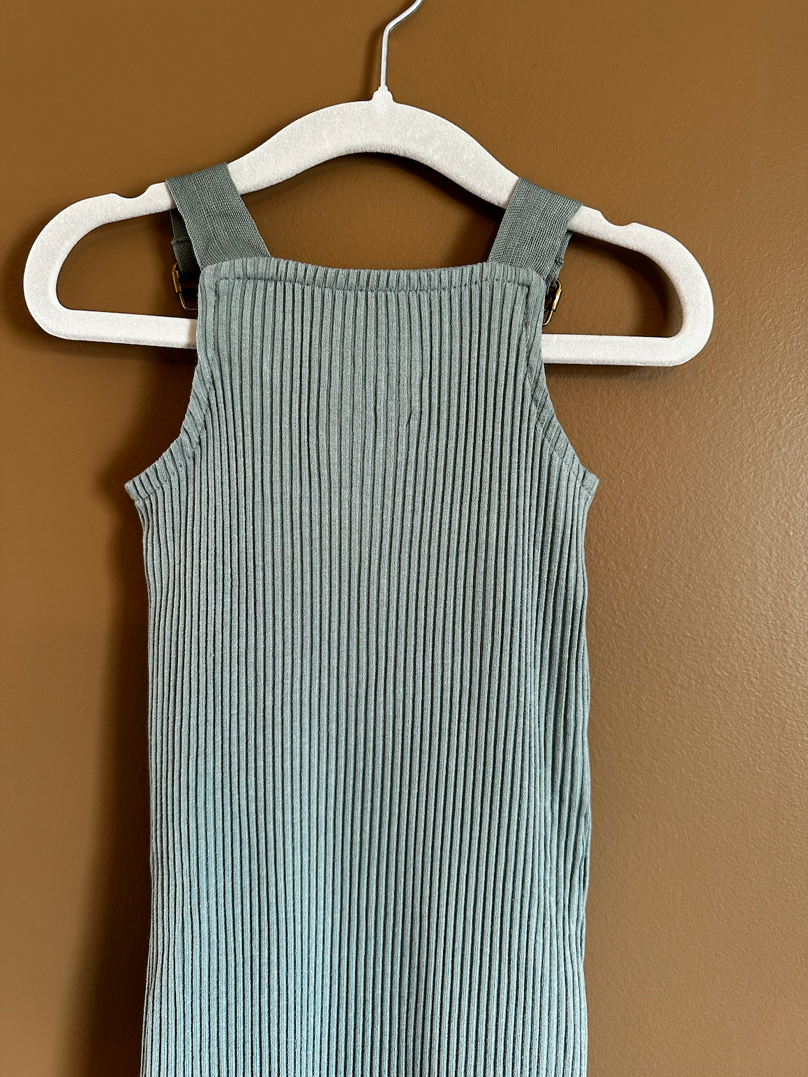 Jade Ribbed Overall Romper