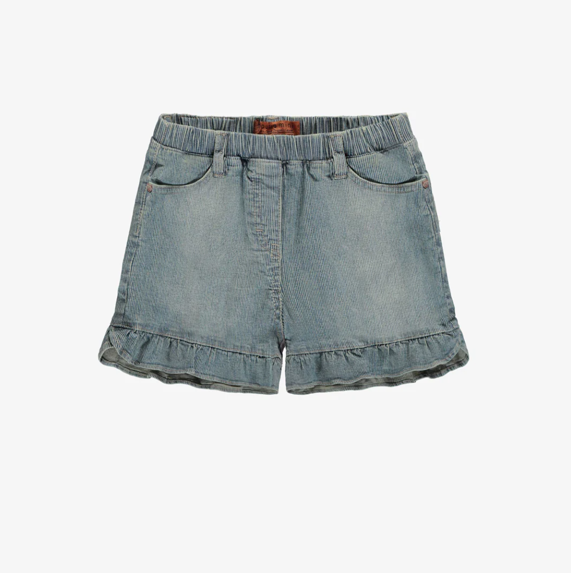 Ruffled Denim Short