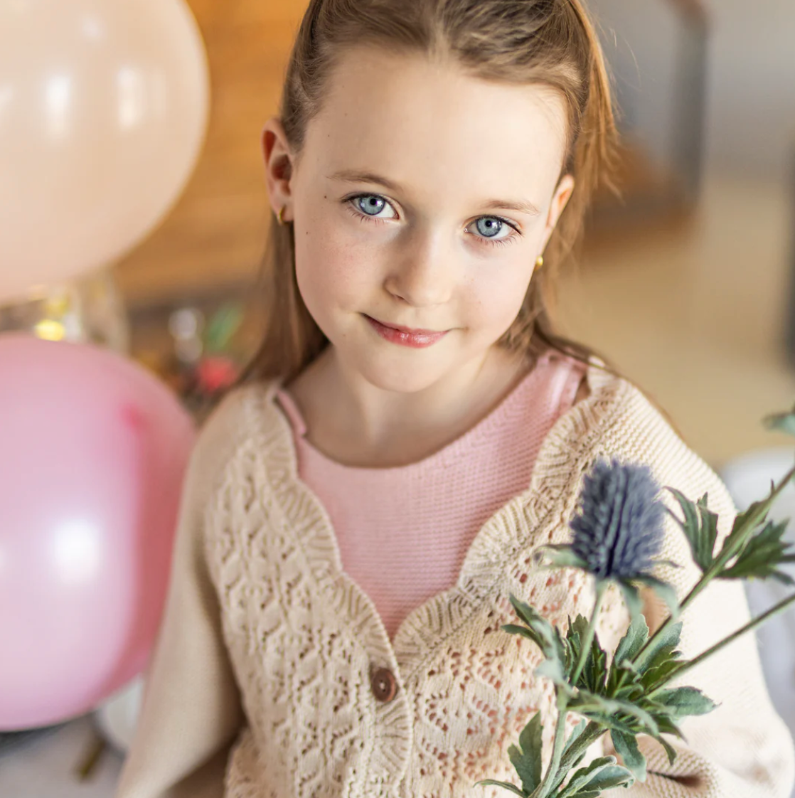 Crochet Bubble Gum Bow Top