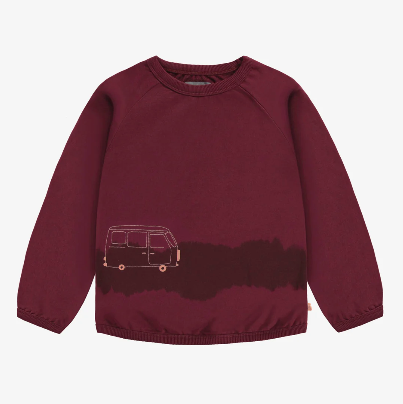 Burgundy Retro Van Crewneck