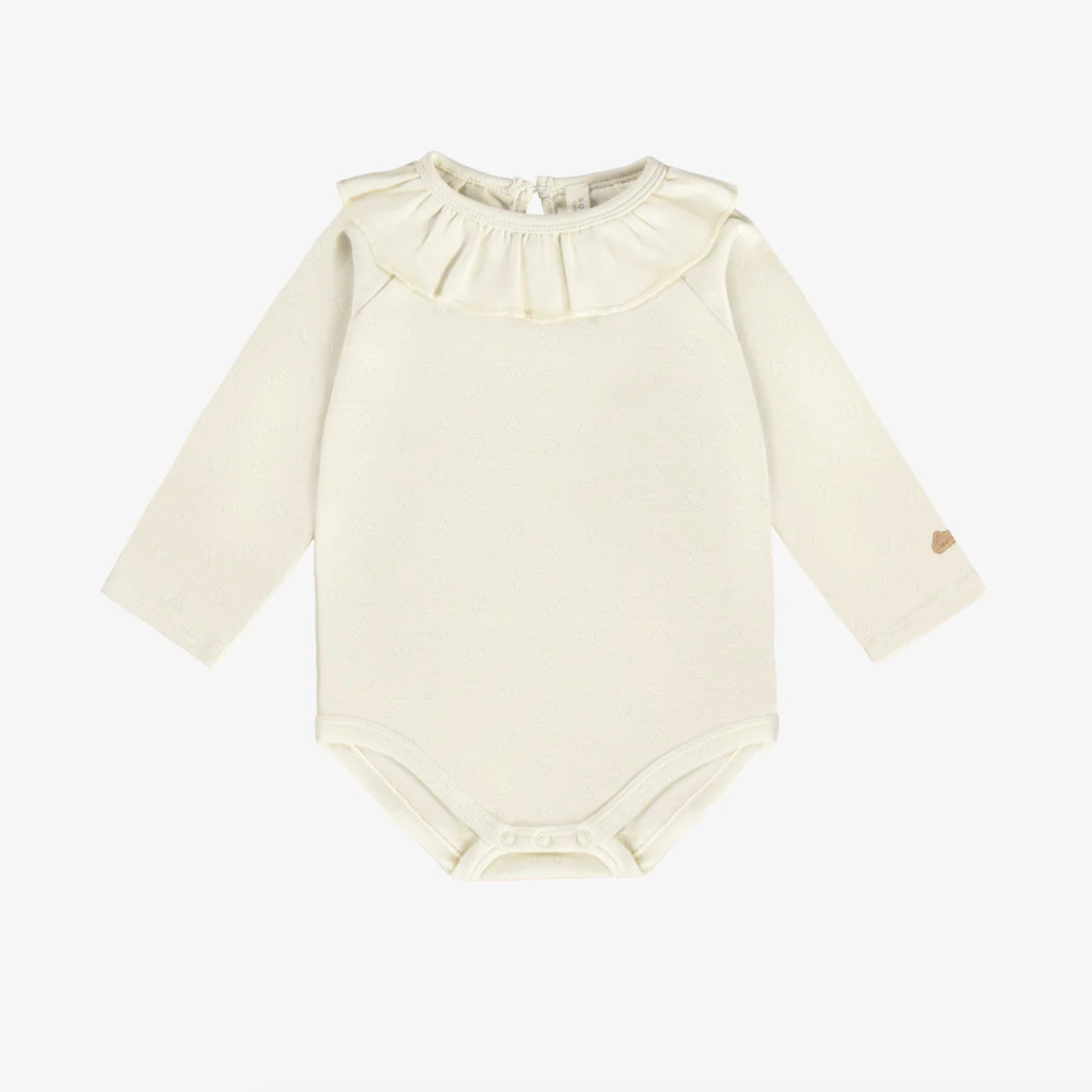 Cream Ruffle Bodysuit