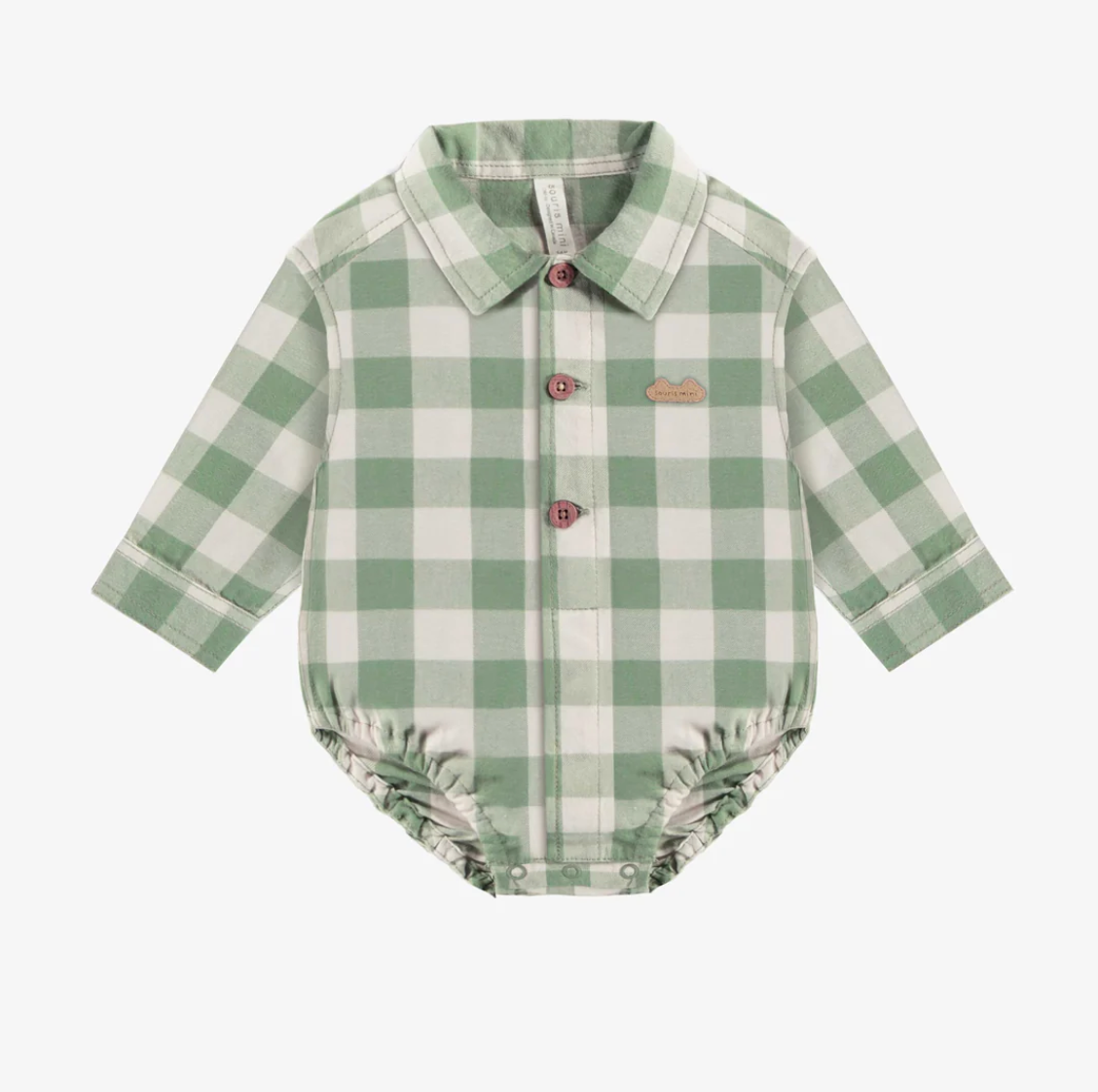 Sage Plaid Bodysuit