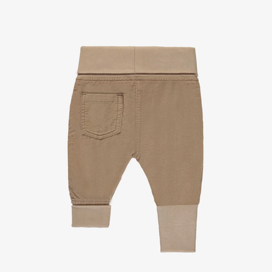 Beige Corduroy Grow-with-Me Pants