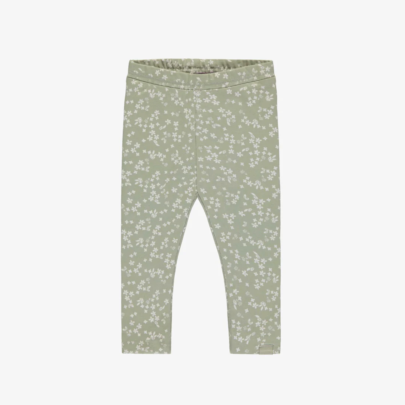 Sage Floral and Plum Reversible Leggings