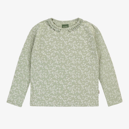 Sage Floral Long Sleeve Top - Child