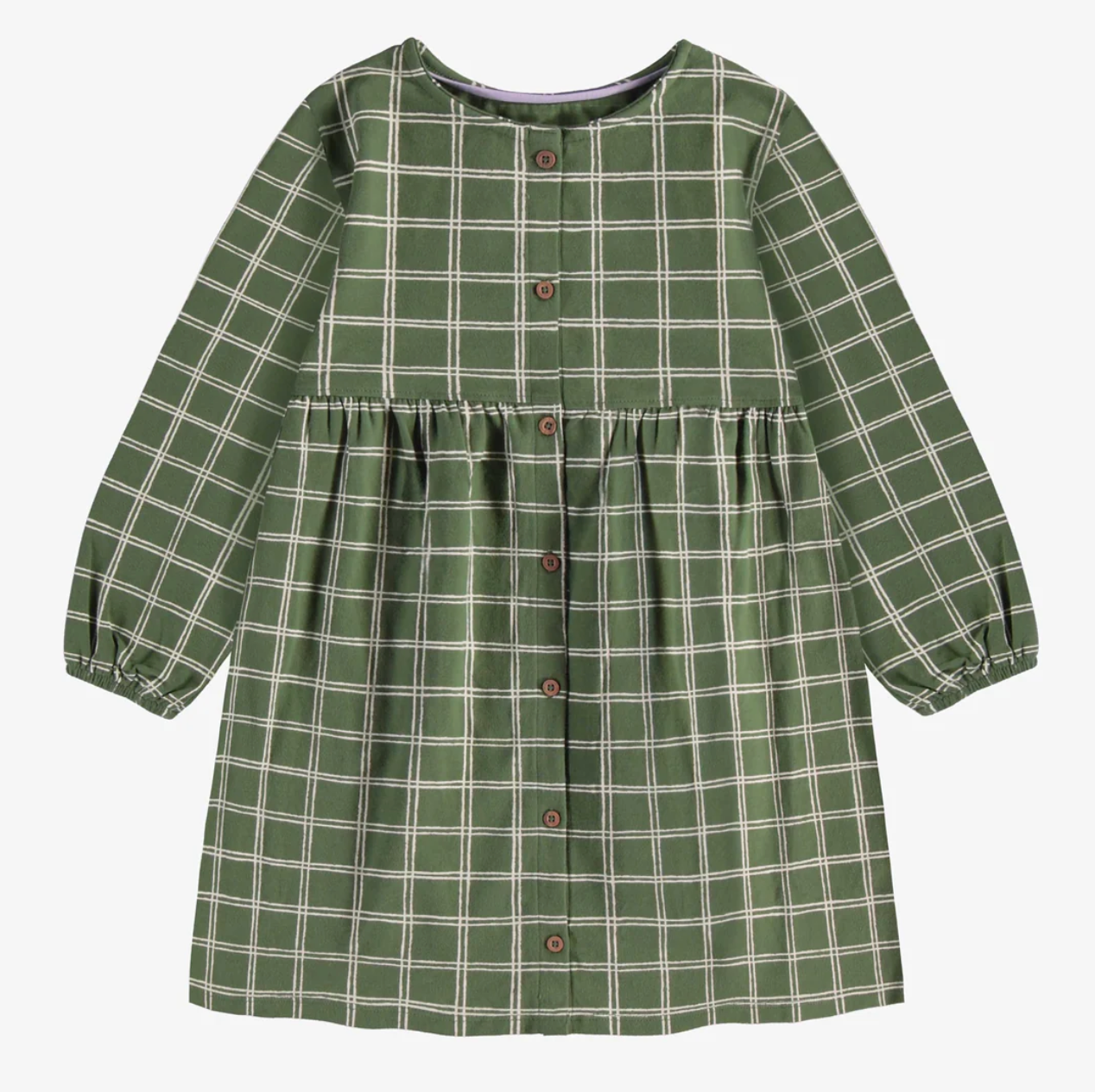 Evergreen Plaid Dress - Child