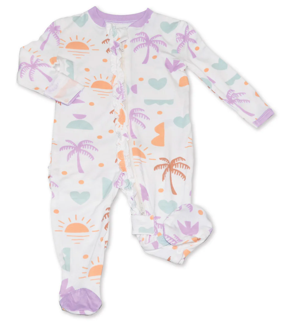 Bamboo Ruffle Romper - Boho Surf