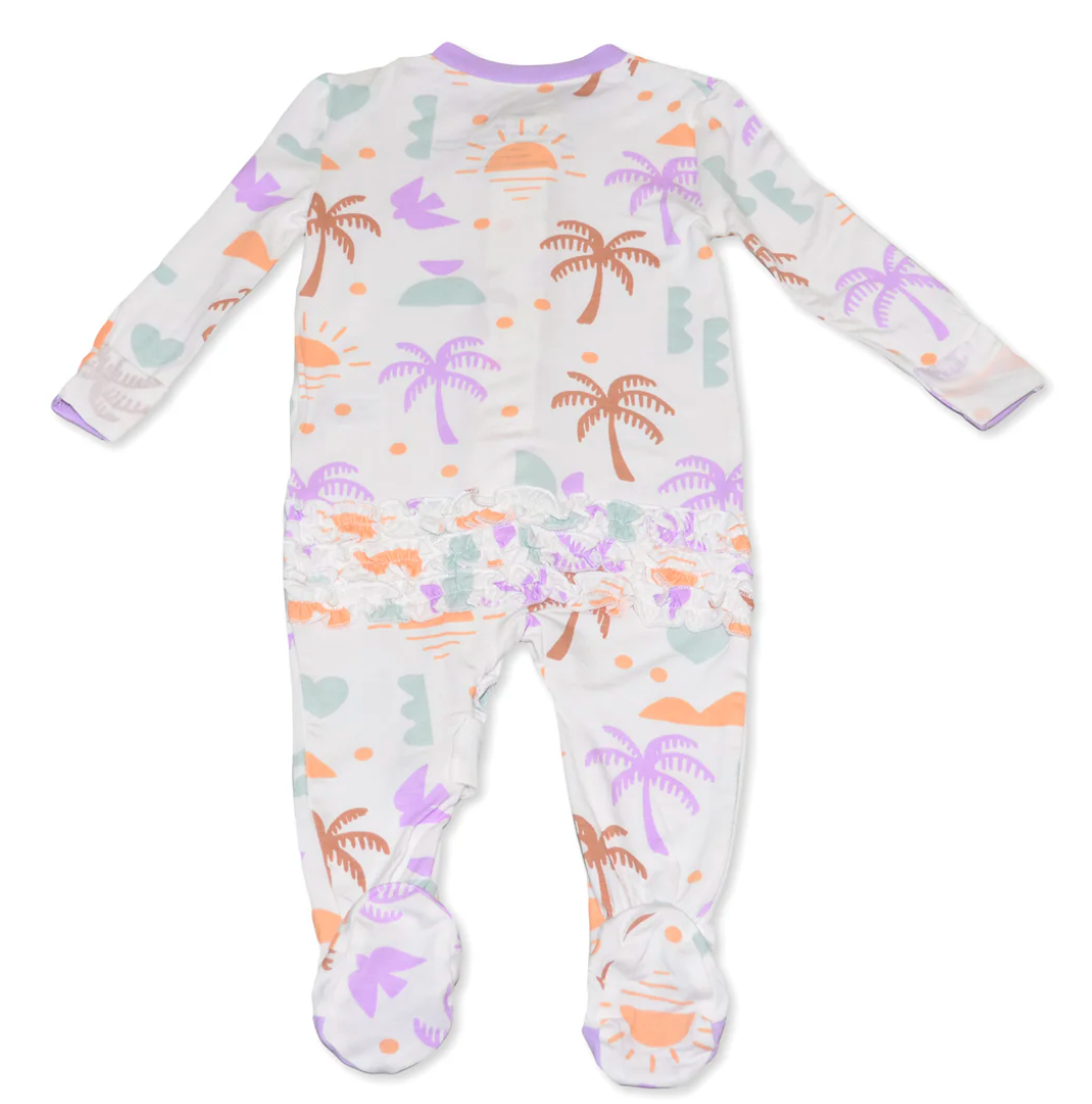 Bamboo Ruffle Romper - Boho Surf